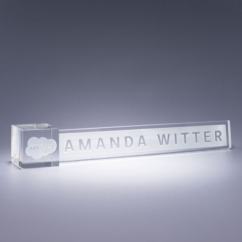 Accent Nameplate - Clear