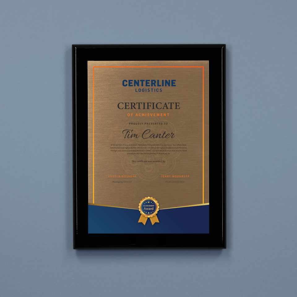 Obsidian Plaque - Bronze