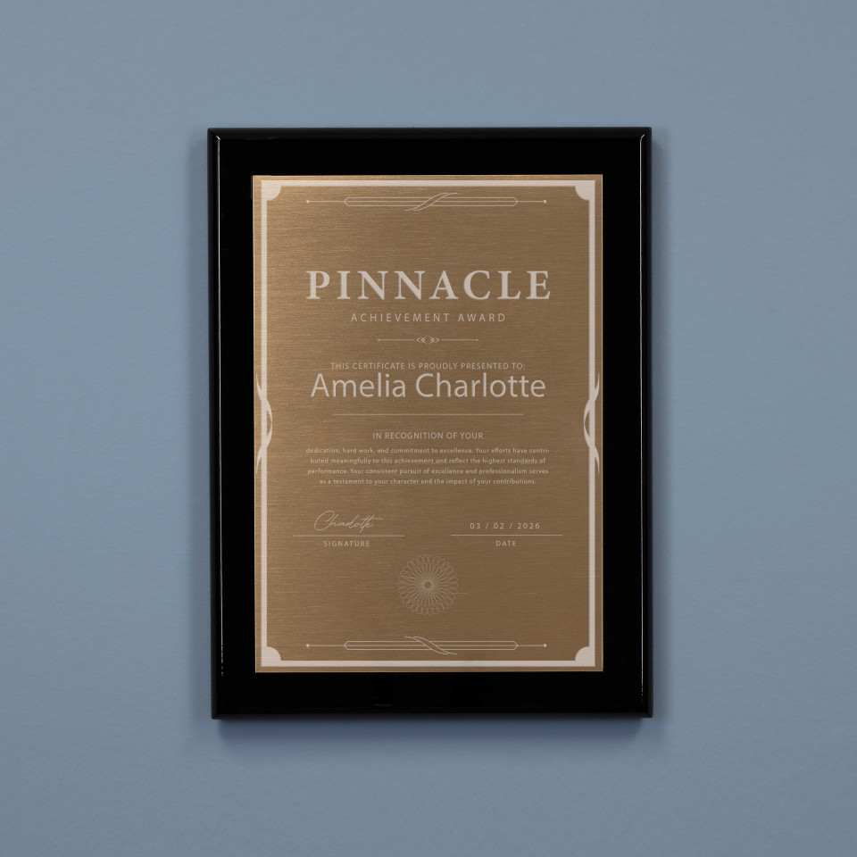 Obsidian Plaque - Bronze