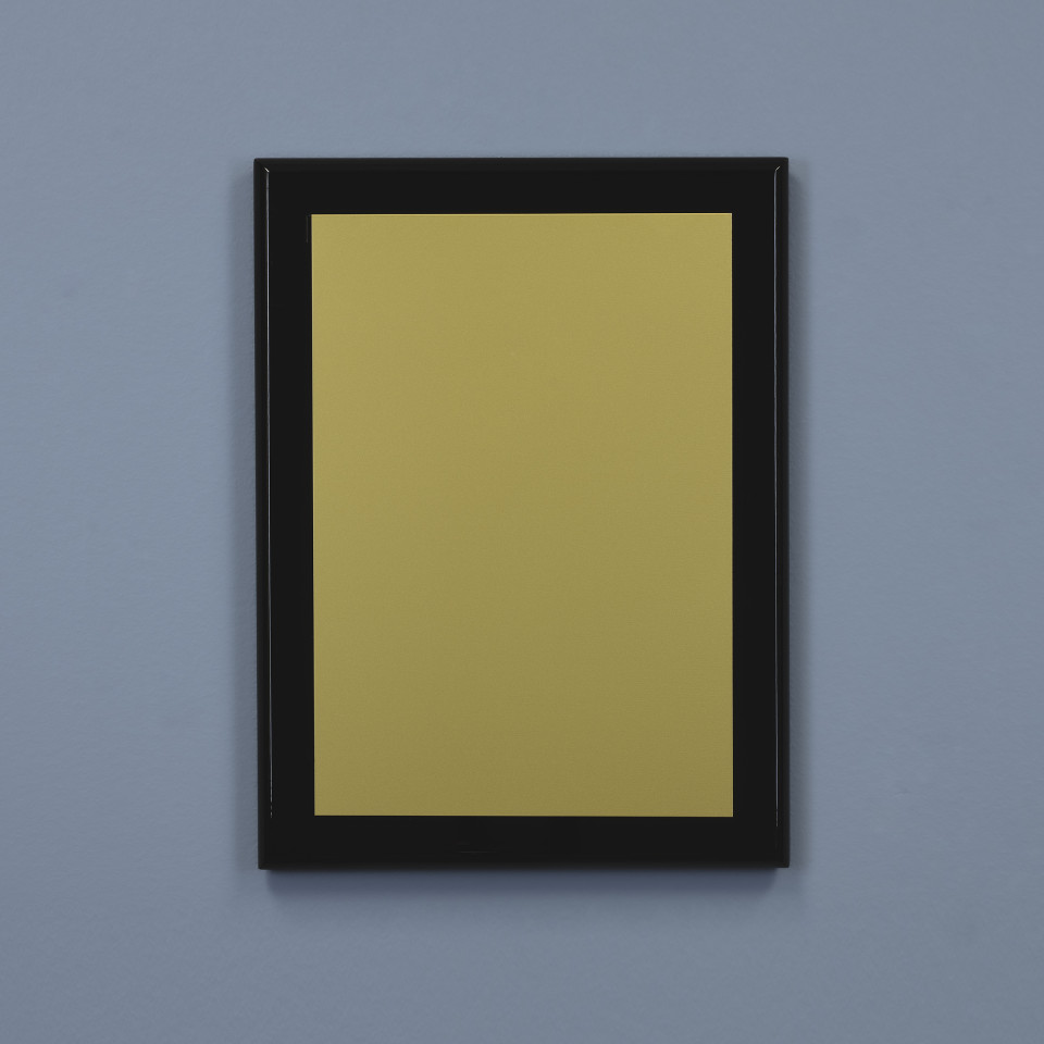 Obsidian Plaque - Gold to Black Plate