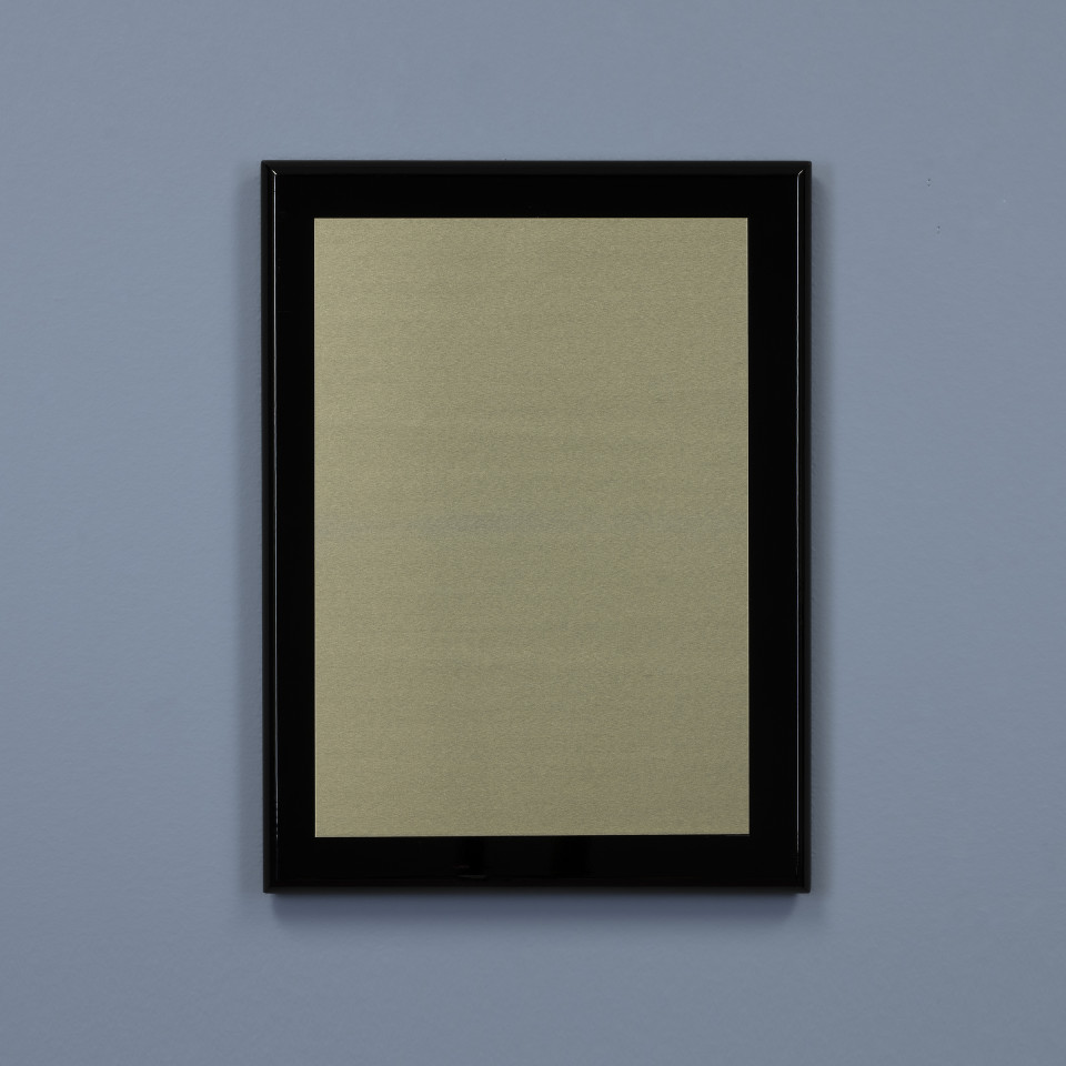 Obsidian Plaque - Gold