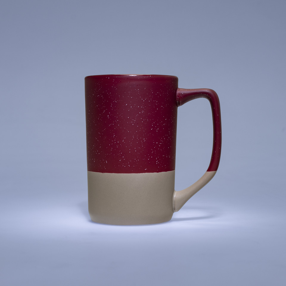 Boulder Coffee Mug - Red/Tan