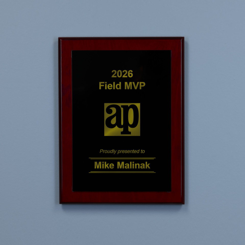 Ember Plaque - Black to Gold Plate