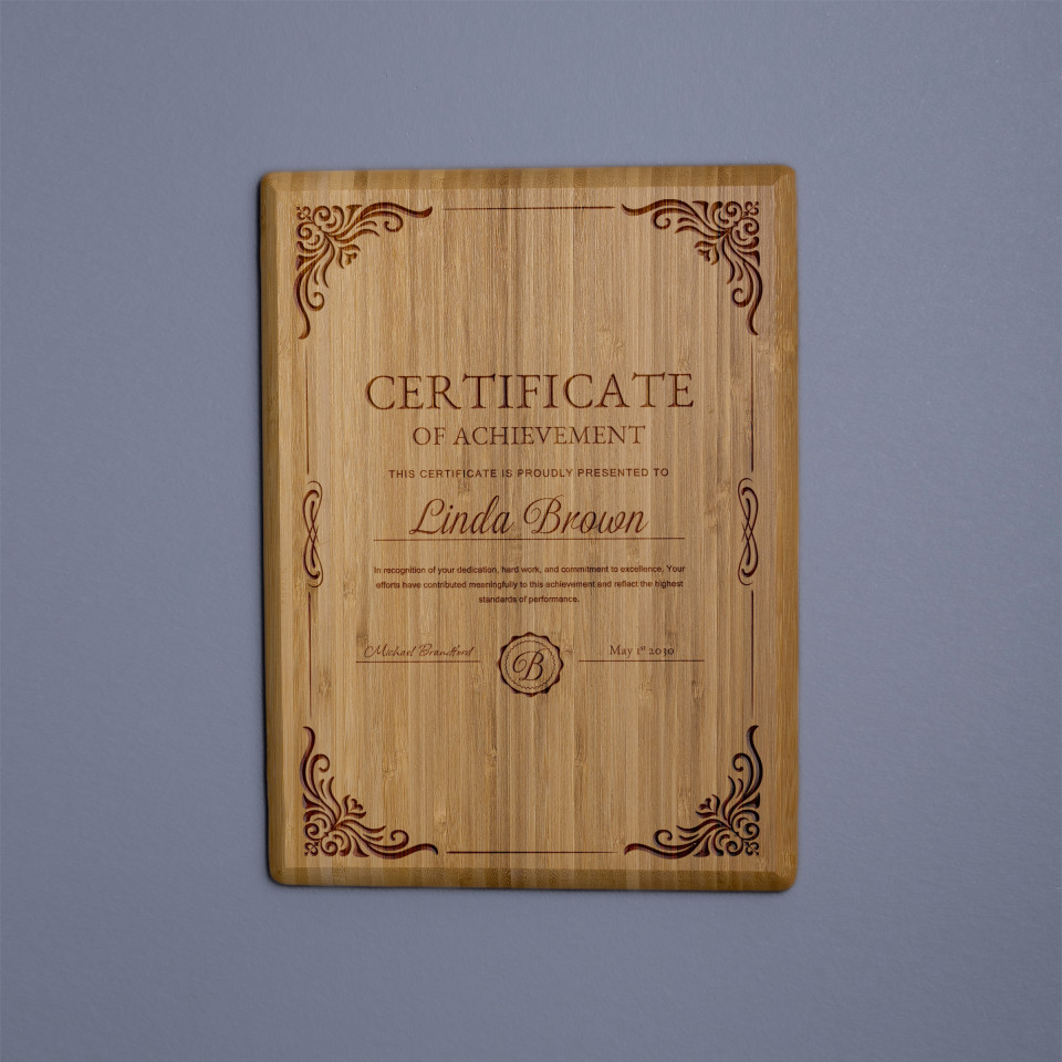 The Grove Bamboo Plaque