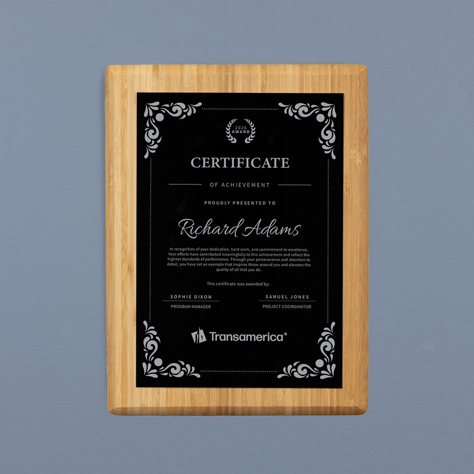 The Grove Bamboo Plaque