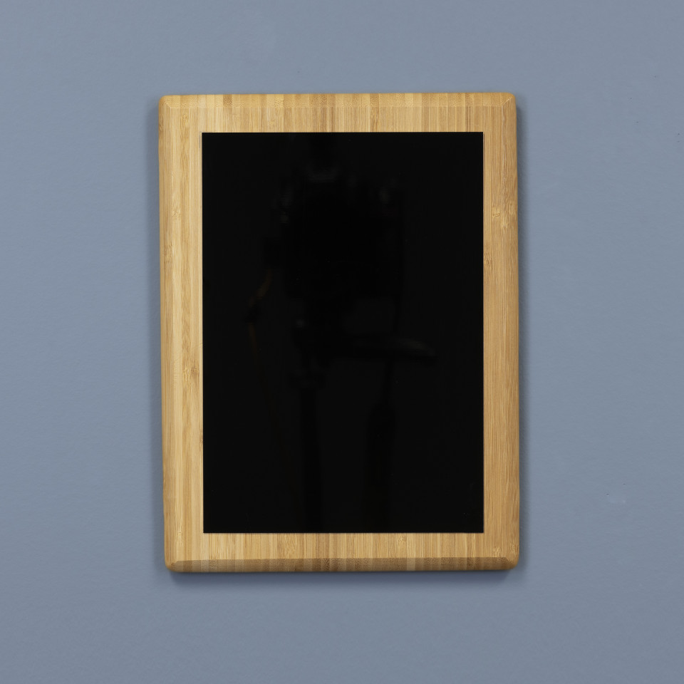 The Grove Bamboo Plaque - Black to Gold Plate