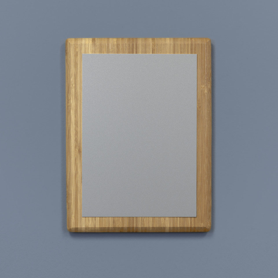 The Grove Bamboo Plaque - Black to Silver