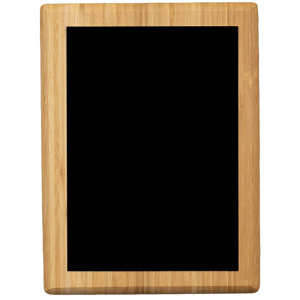 The Grove Bamboo Plaque - Black to Silver