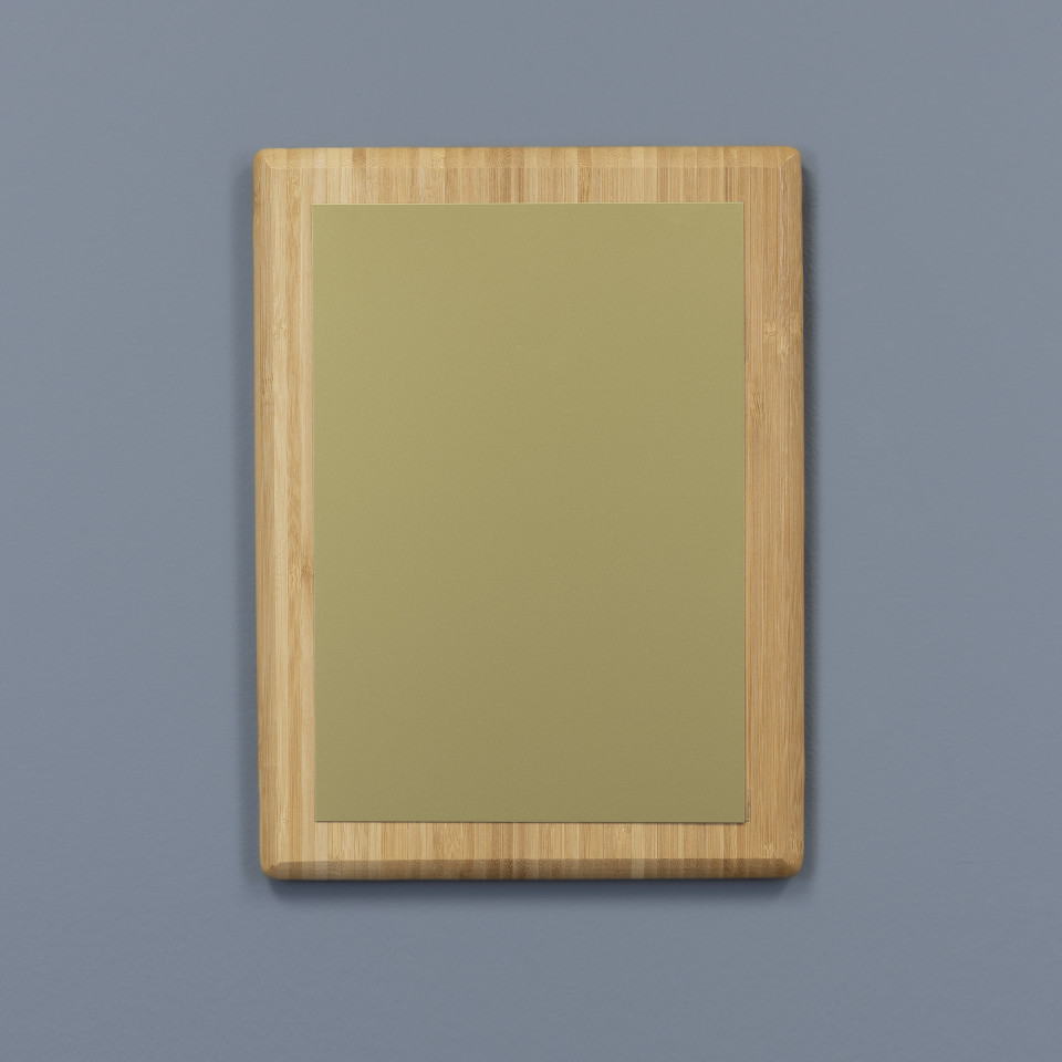The Grove Bamboo Plaque - Gold to Black Plate
