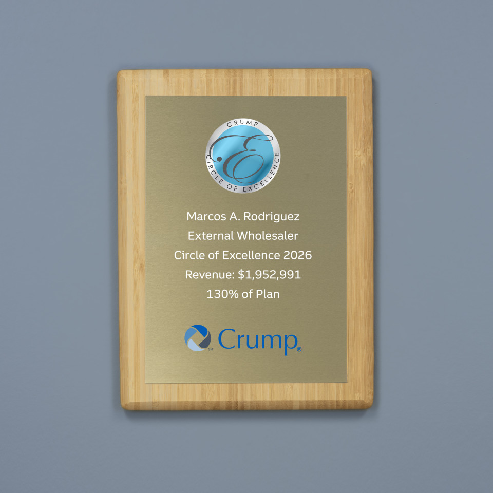 The Grove Plaque - Gold Plate