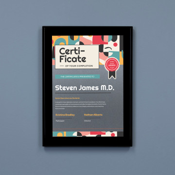 Obsidian Plaque - Silver