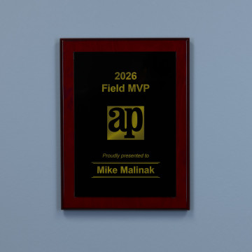 Ember Plaque - Black to Gold Plate