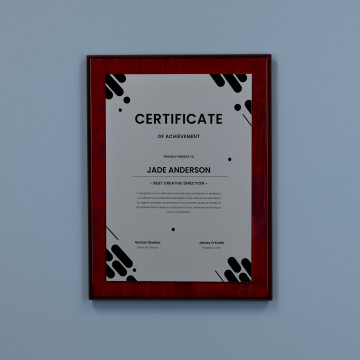 Ember Plaque - Silver to Black Plate