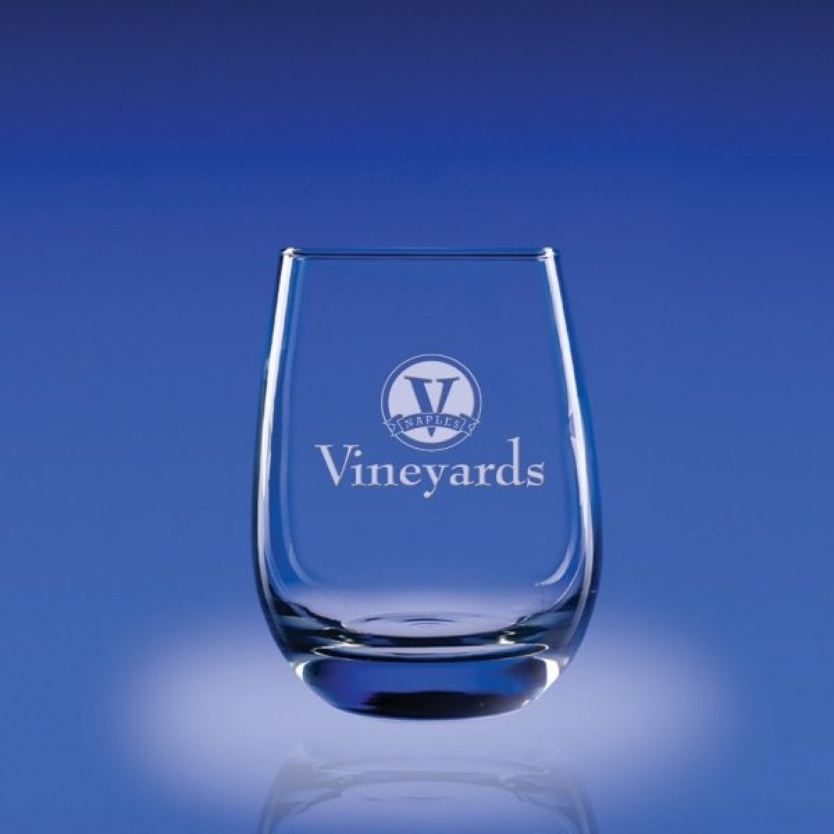 15.5oz. Tangent Stemless Red — custom etched by Flawless Awards