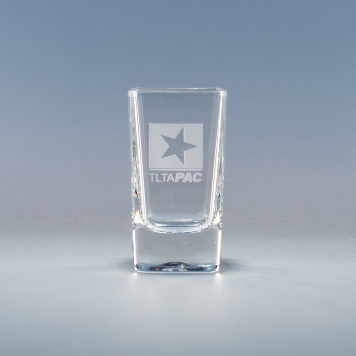 2.75oz. Super Shot — custom etched by Flawless Awards