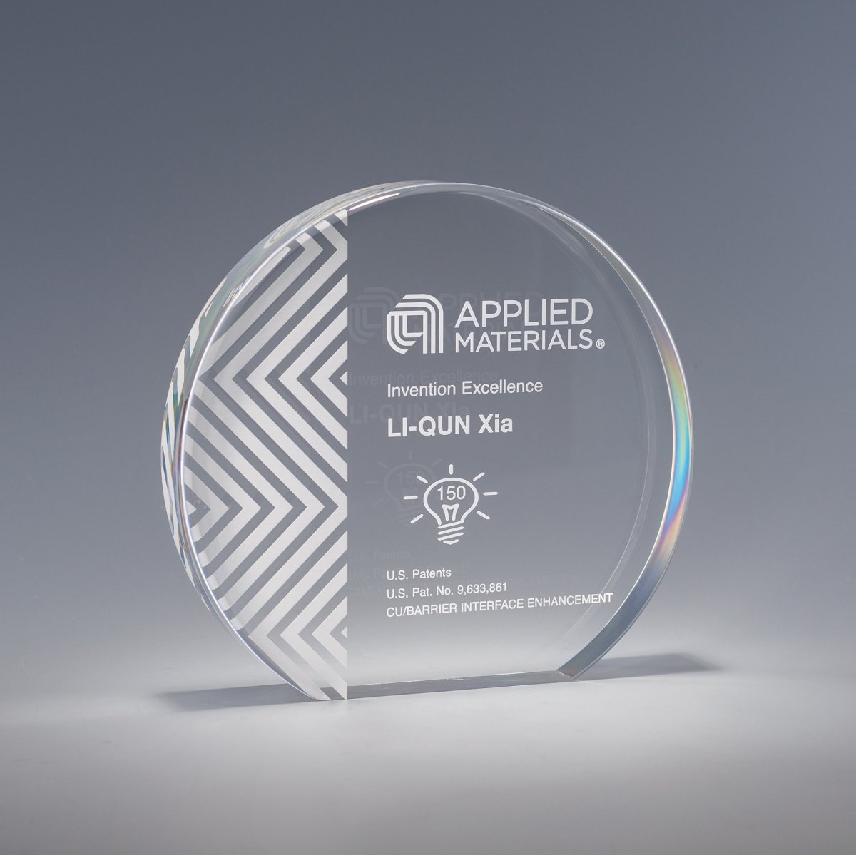 Grand Iota — custom etched by Flawless Awards